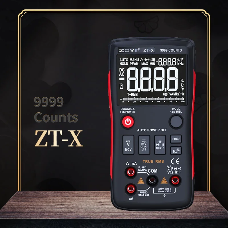 ZT-X  Ƽ  ڵ  AC/DC а  9999 īƮ NCV Ȧ LCD Ʈ ÷